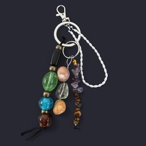Mixed Bead Keychain